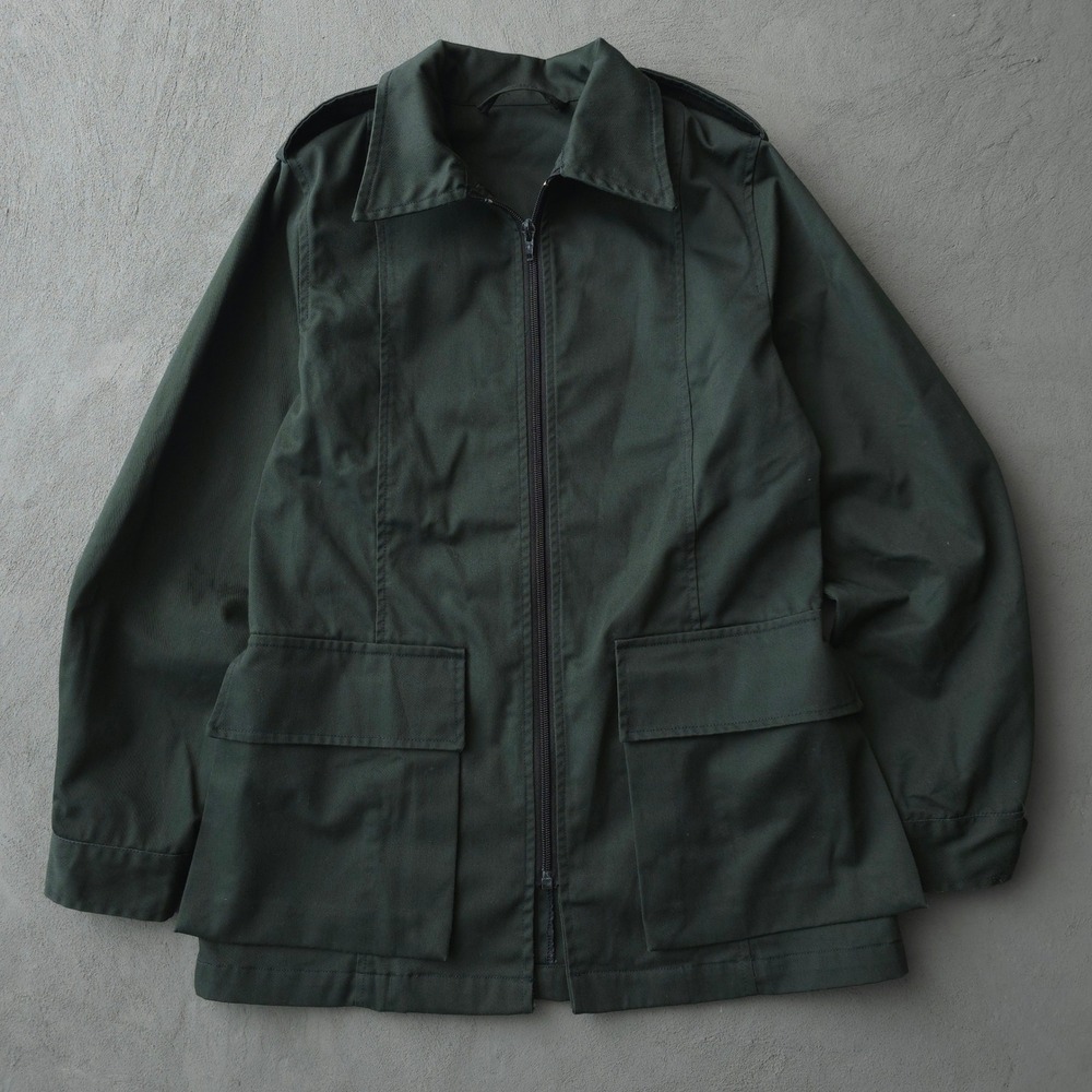 Vintage 1980s Avon Sportswear Green Work Jacket Size 14 Canadian Military